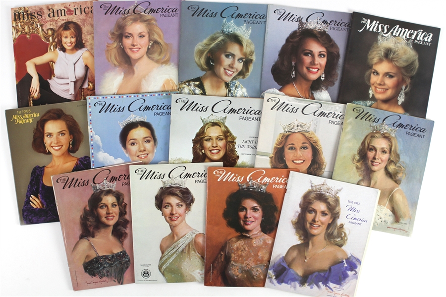 1970s-2000s Miss America Pageant Magazines (Lot of 37)
