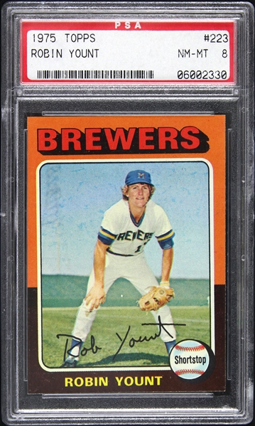 1975 Robin Yount Milwaukee Brewers Topps Trading Card (PSA/DNA Slabbed)