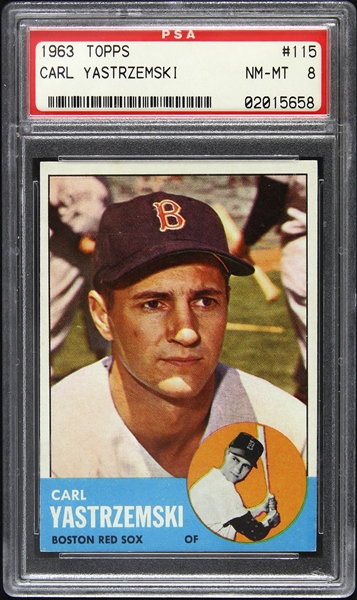 1963 Carl Yastrzemski Boston Red Sox Topps Trading Card (PSA/DNA Slabbed)