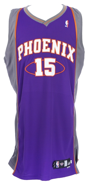 2008-09 Robin Lopez Phoenix Suns Signed Game Worn Road Jersey (MEARS LOA) Rookie Season