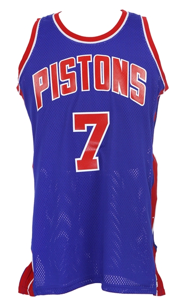 1981-84 Kelly Tripucka Detroit Pistons Game Worn Road Jersey (MEARS LOA) 