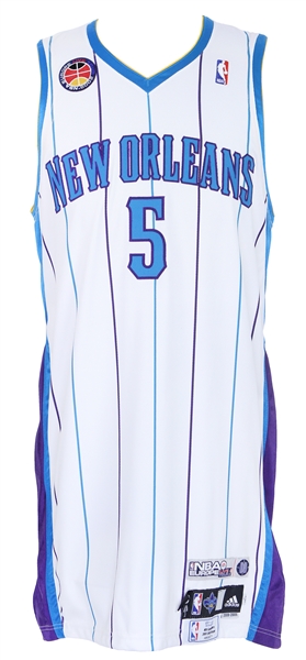 2008 Mike James New Orleans Hornets NBA Europe Live Tour Jersey (MEARS LOA/MeiGray)