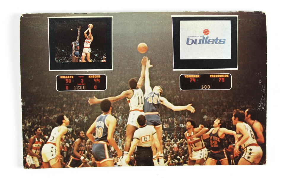 1974-1975 Washington Bullets Official Yearbook & Press Guide 