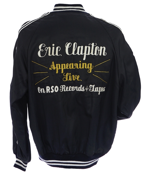 1970s Eric Clapton Appearing Live on RSO Records & Tapes Satin Jacket (MEARS LOA)