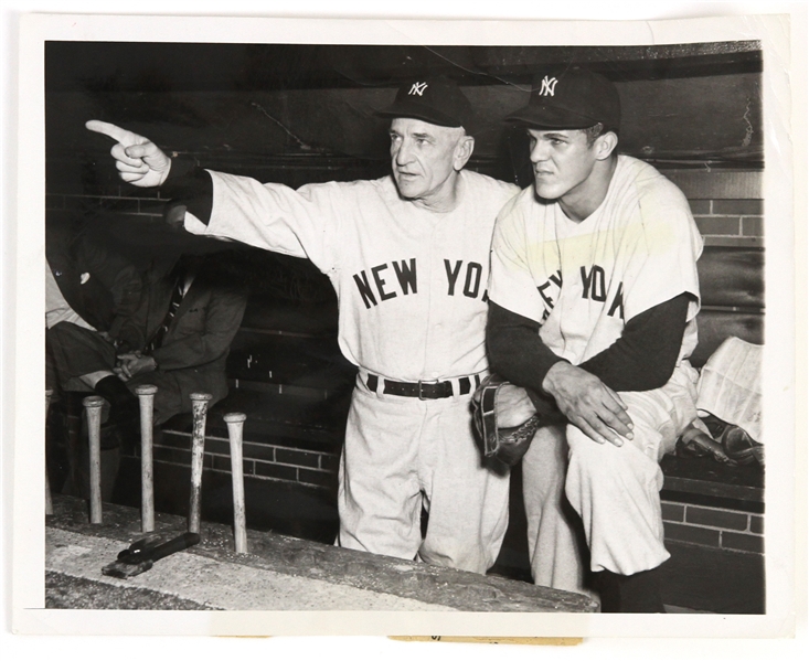 1949-1960 Casey Stengel New York Yankees Original 7"x 9" Photo