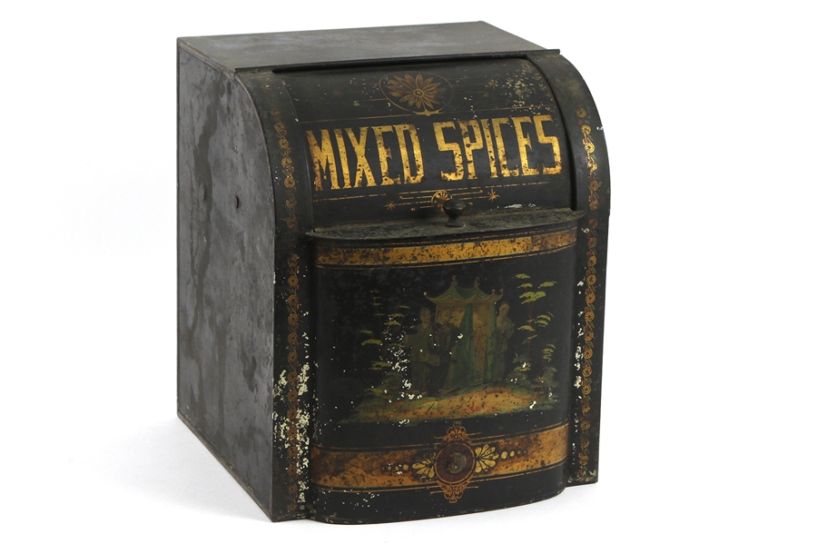 1900s-10s Mixed Spices Painted Tin Box
