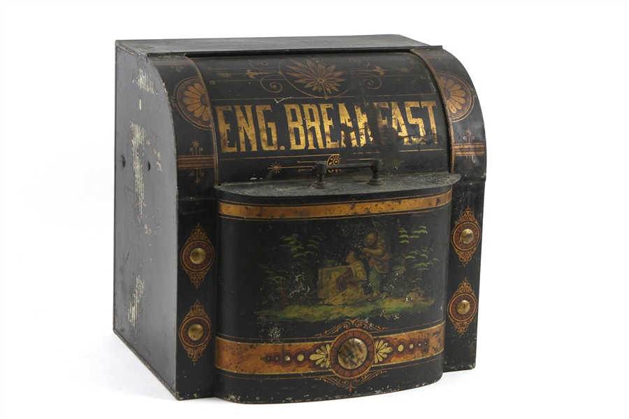 1900s-10s English Breakfast Painted Tin Box