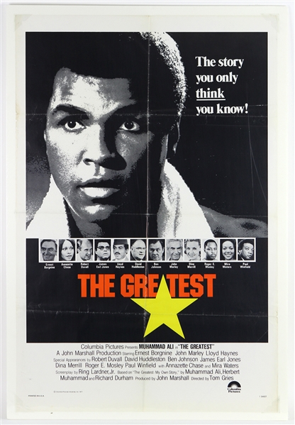 1977 Muhammad Ali The Greatest 26"x 42" Film Poster