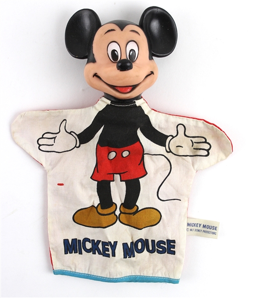 1950s Mickey Mouse Walt Disney 10" Hand Puppet