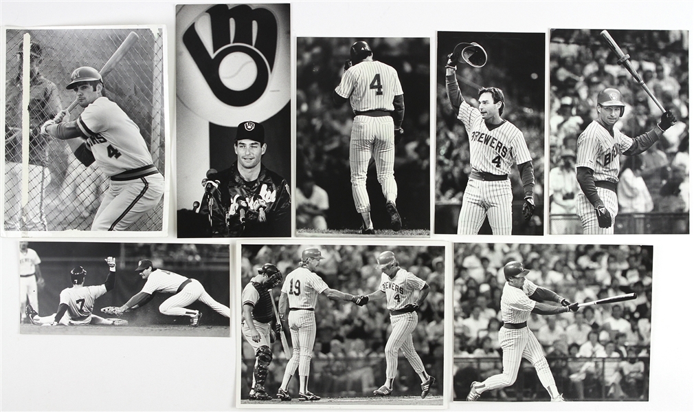 1978-1992 Paul Molitor Milwaukee Brewers 8"x 10" Photos (Lot of 8)
