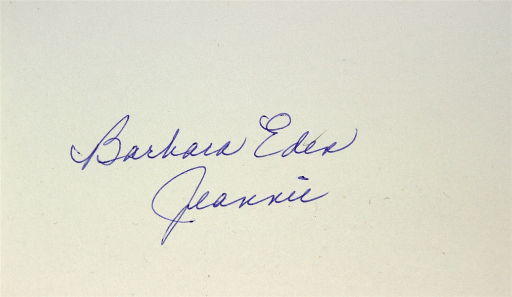 1965-1970 Barbara Eden I Dream of Jeannie Signed LE Index Card (JSA)