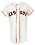1960s Joe Dobson Boston Red Sox Signed Home Jersey (MEARS LOA/JSA)