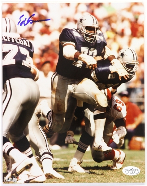 1974-1989 Ed Jones Dallas Cowboys Signed 8"x 10" Photo *JSA*