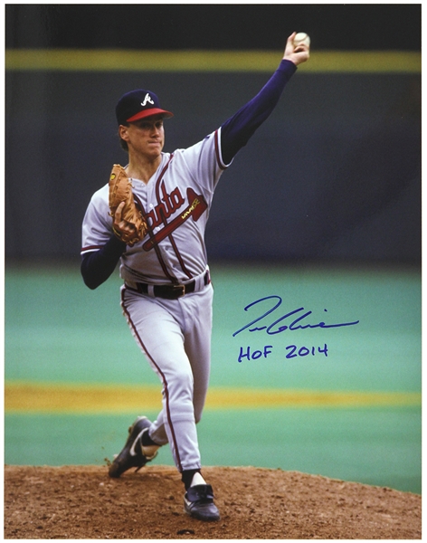 1987-2002 Tom Glavine Atlanta Braves Signed 11"x 14" Photo (JSA)