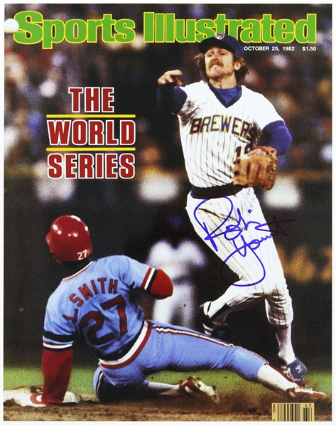 1974-1993 Robin Yount Milwaukee Brewers Signed 11"x 14" Photo (JSA)