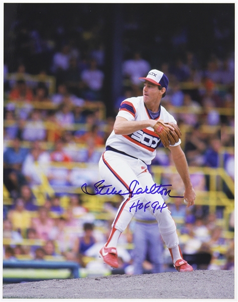 1986 Steve Carlton Chicago White Sox Signed 11"x 14" Photo (JSA)