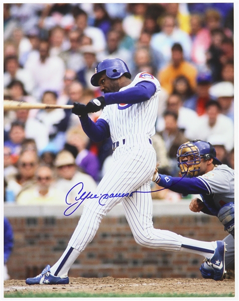 1987-1992 Andre Dawson Chicago Cubs Signed 11"x 14" Photo (JSA)