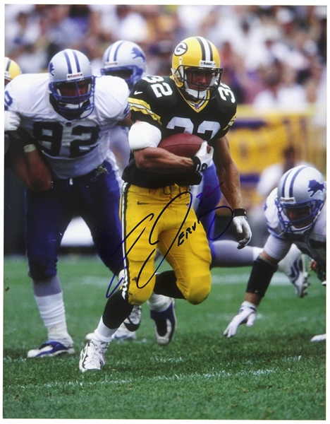 1995-1998 Travis Jervey Green Bay Packers Signed 11"x 14" Photo (JSA)