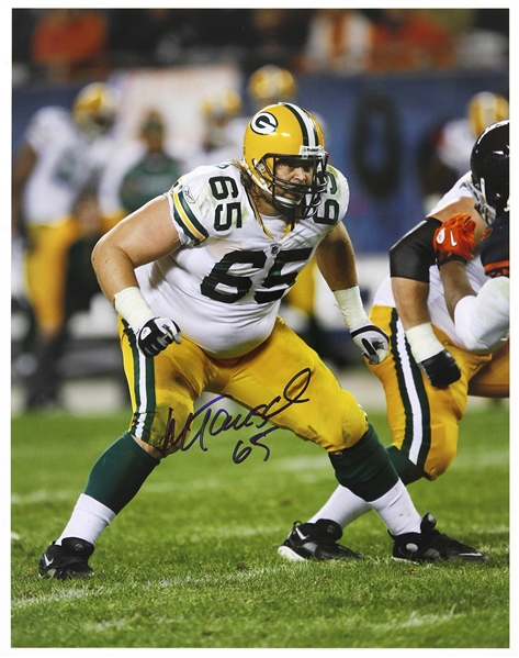 2000-2010 Mark Tauscher Green Bay Packers Signed 11"x 14" Photo (JSA)