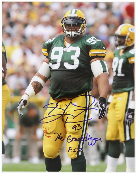 1993-2003 Gilbert Brown Green Bay Packers Signed 11"x 14" Photo (JSA)