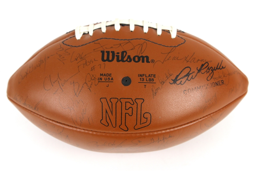 1986 Green Bay Packers Team Signed Football w/ 49 Signatures Including Eddie Lee Ivery, John Anderson, Ken Ruettgers, Forrest Gregg, Dick Jauron & More (JSA)