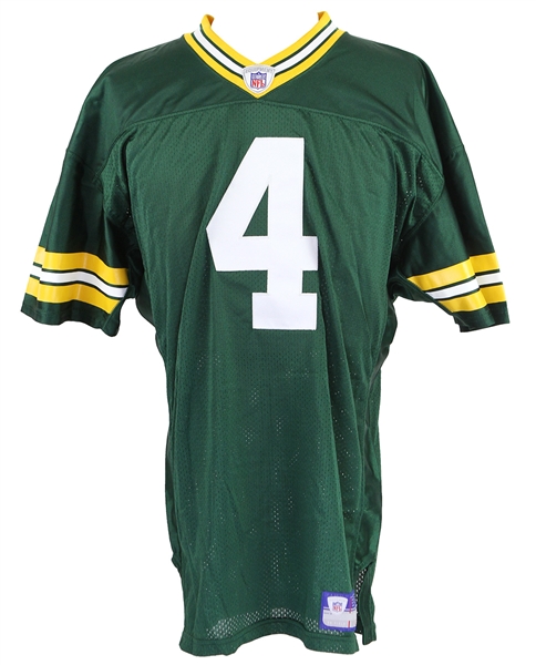 1992-2007 Brett Favre Green Bay Packers Jersey and Framed Photos (Lot of 7)