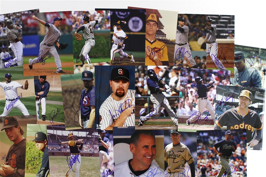 1980s-2000s San Diego Padres Signed 8”x 10” Photos Including Steve Garvey, Tony Gwynn, and more (Lot of 95+)(JSA)