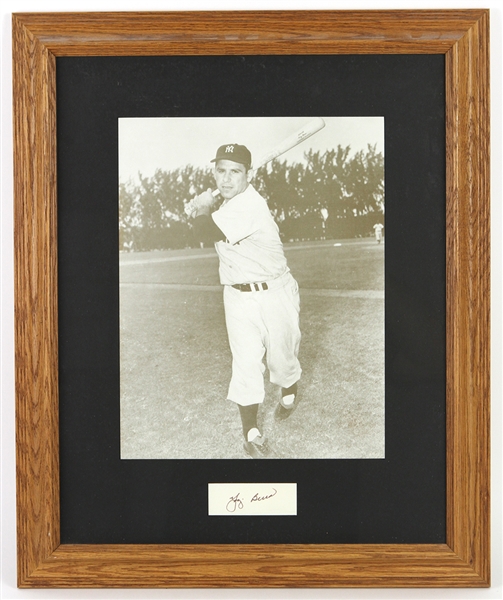 1946-1963 Yogi Berra New York Yankees Signed 19"x 23" Framed Photo (JSA)