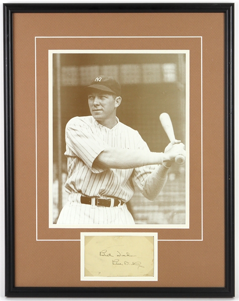 1928-1946 Bill Dickey New York Yankees Signed 18"x 24" Framed Photo (JSA)