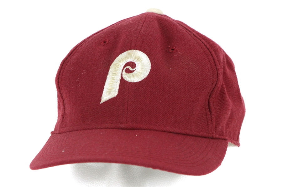 1985-89 Mike Schmidt Philadelphia Phillies Game Worn Cap (MEARS LOA)