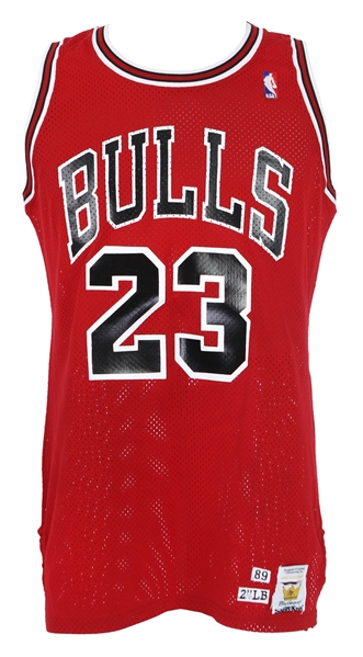 1989-90 Michael Jordan Chicago Bulls Game Worn Road Jersey (MEARS A10)