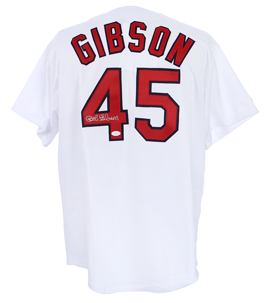 2000s Bob Gibson St. Louis Cardinals Signed Jersey (*JSA*)