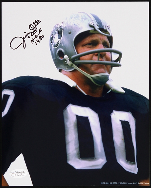 1960-1974 Jim Otto Oakland Raiders Signed 8"x 10" Photo *JSA*