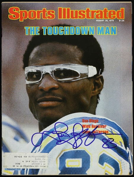 1979 John Jefferson San Diego Chargers Signed Sports Illustrated (JSA)