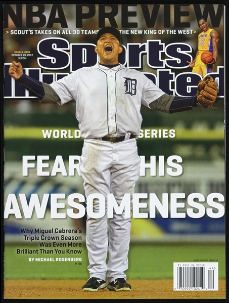 2012 Miguel Cabrera Detroit Tigers Sports Illustrated 