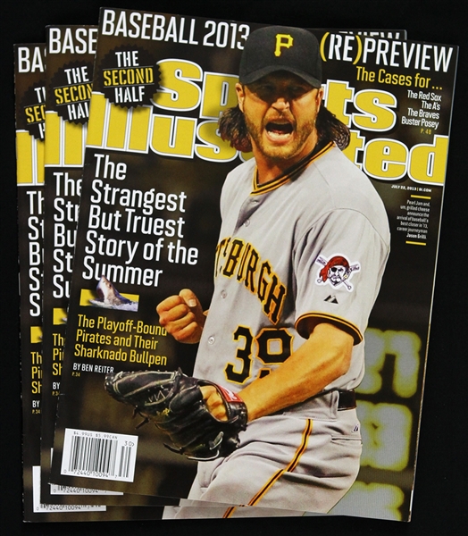 2013 Jason Grilli Pittsburgh Pirates Sports Illustrated (Lot of 3)