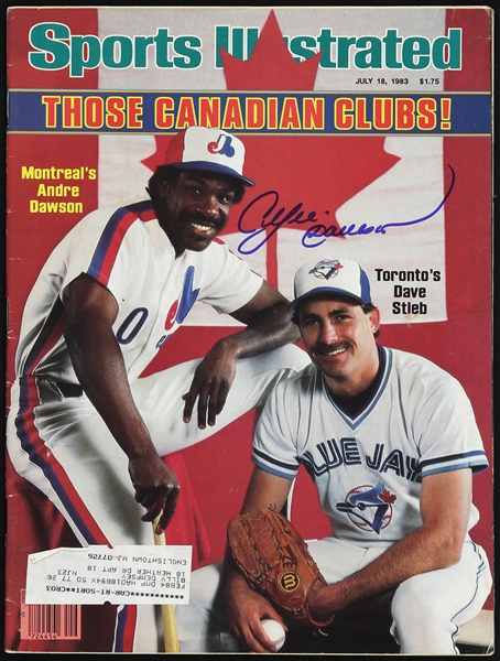 1983 Andre Dawson Montreal Expos Signed Sports Illustrated (JSA)