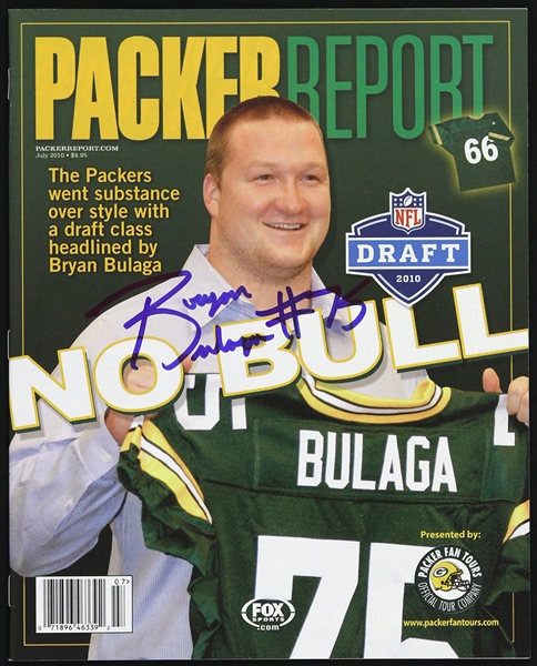 2010 Bryan Bulaga Green Bay Packers Signed Packer Report (JSA)