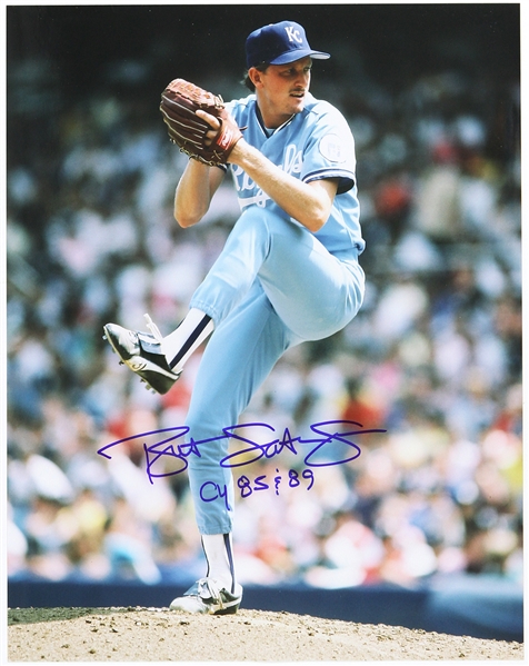 1984-1991 Bret Saberhagen Kansas City Royals Signed 11"x 14" Photo (JSA)