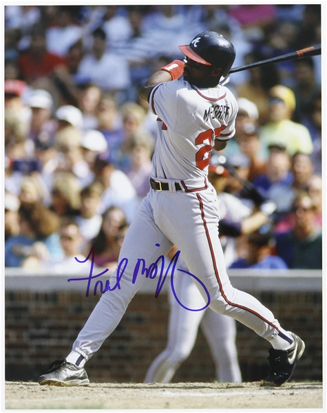 1993-1997 Fred McGriff Atlanta Braves Signed 11"x 14" Photo (JSA)