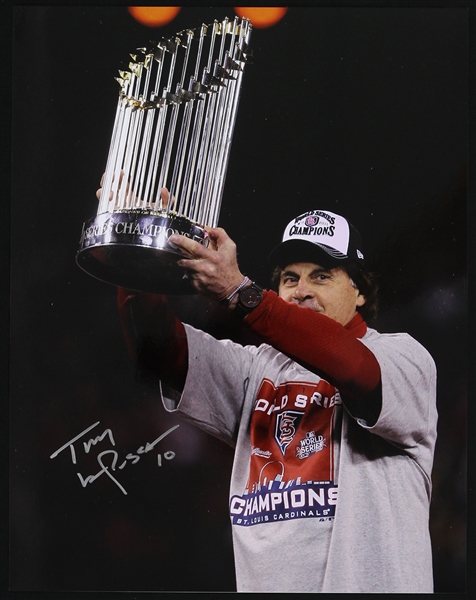 1996-2011 Tony La Russa St. Louis Cardinals Signed 11"x 14" Photo (JSA)