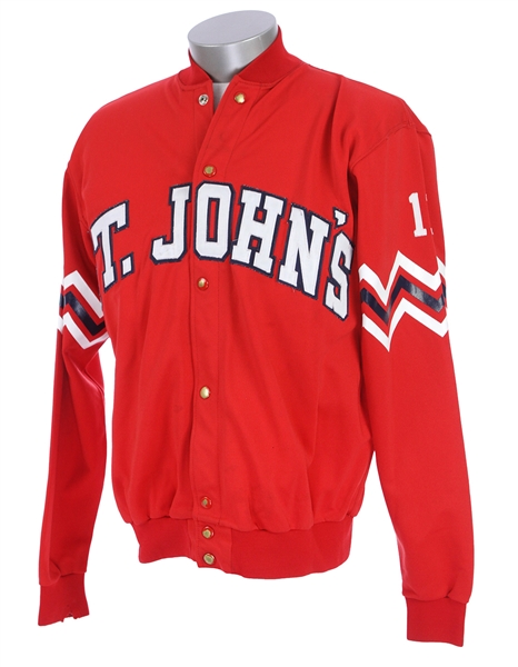 1987-90 Jayson Williams St. Johns Redmen Game Worn Warmup Jacket (MEARS LOA)