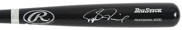 2000s Rafael Palmeiro Texas Rangers Signed Rawlings Adirondack Bat (JSA)