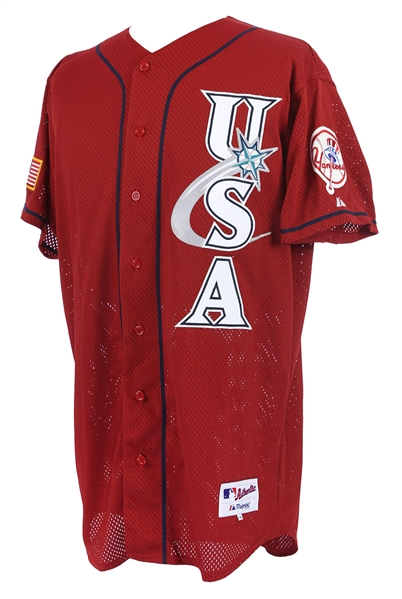 2001 Nick Johnson New York Yankees Signed Team USA All Star Futures Game Jersey (MEARS LOA/MLB Hologram & PSA/DNA)