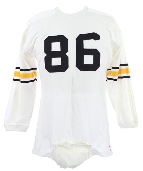 1960s (late) Army Black Knights #86 Game Worn Durene Football Jersey (MEARS LOA)