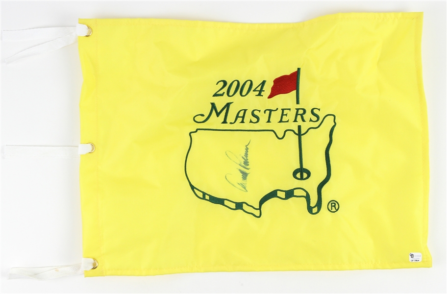 2004 Arnold Palmer Signed Masters Flag (JSA)