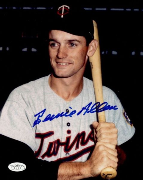 1962-66 Minnesota Twins Bernie Allen Autographed 8x10 Color Photo (*JSA*)