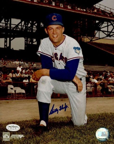 1965-66 Chicago Cubs Billy Hoeft Autographed 8x10 Color Photo (JSA)