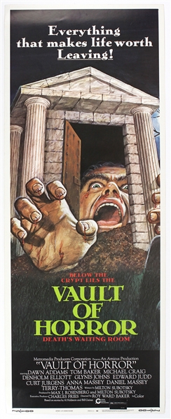 1973 Vault of Horror 14"x 36" Film Poster 