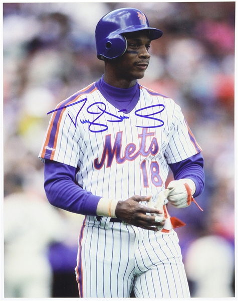 1983-1990 Darryl Strawberry New York Mets Signed 11"x 14" Photo (JSA)